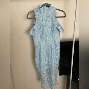 Light blue lace dress